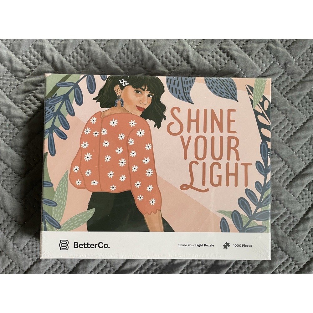 NEW BetterCo Shine Your Light 1000 Pc. Art Puzzle by Rebecca Rehagen Multicolor